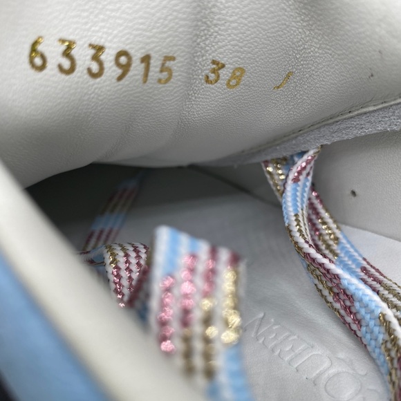 Alexander McQueen Women’s Court Leather Sneakers Size 8 NWB AUTHENTIC - Picture 9 of 12